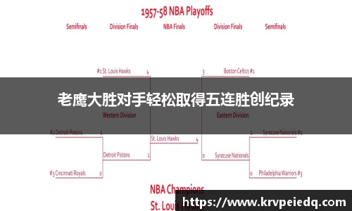 老鹰大胜对手轻松取得五连胜创纪录