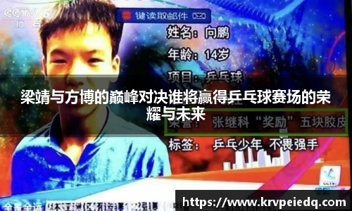 梁靖与方博的巅峰对决谁将赢得乒乓球赛场的荣耀与未来