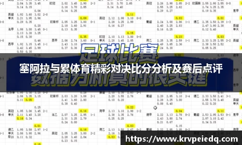 塞阿拉与累体育精彩对决比分分析及赛后点评